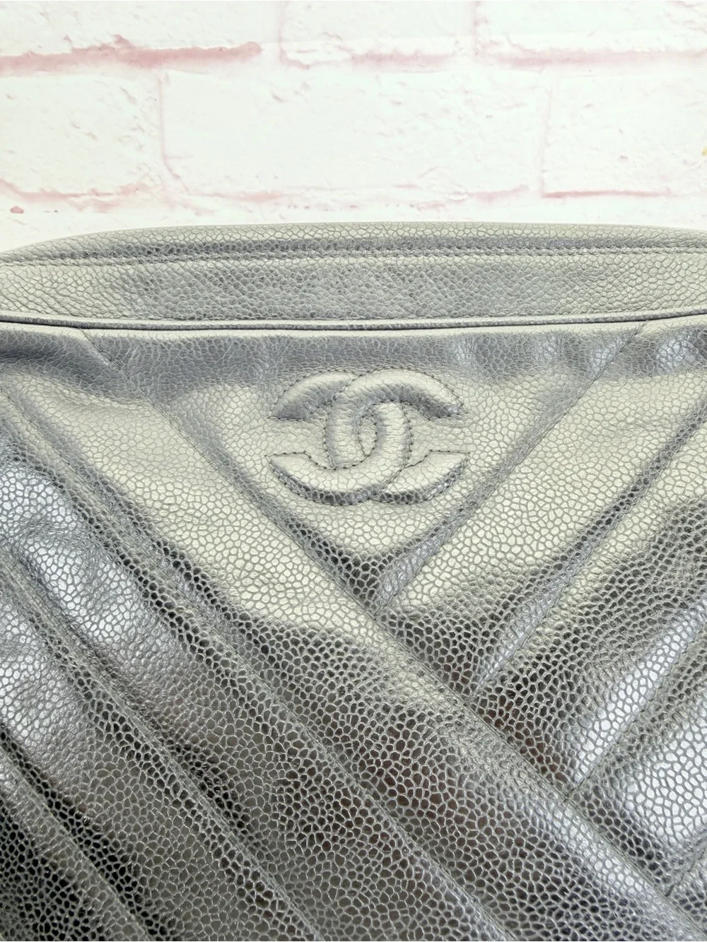 Chanel Black Quilted Leather CC Camera Bag